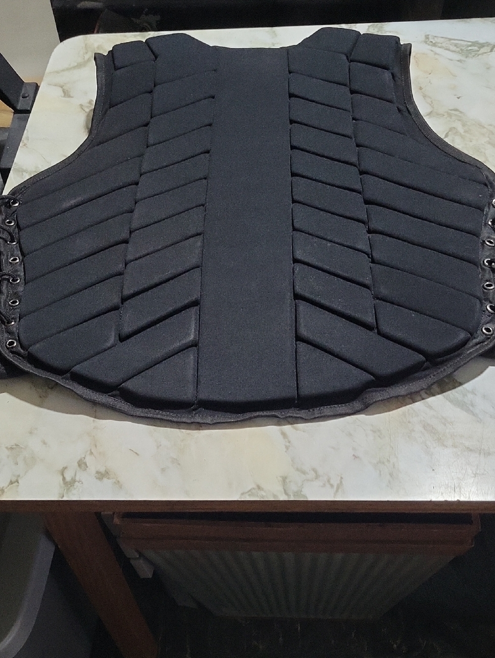 Padded Protective Riding Vest - Black - Picture 3 of 4
